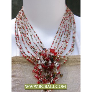 Mix Beading Fashion Necklaces with Multi Colors Stone